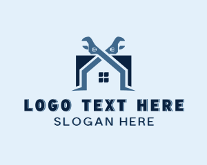 House - Home Builder Wrench logo design