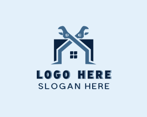 Construction - Home Builder Wrench logo design