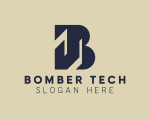 Modern Tech Business Letter B  logo design