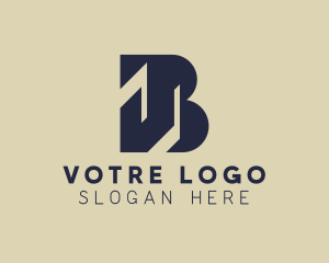 Modern Tech Business Letter B  logo design