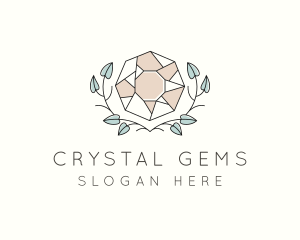 Crystal Gem Jewelry logo design