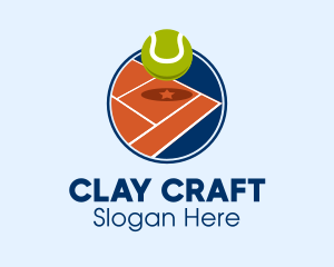 Clay - Tennis Clay Court logo design