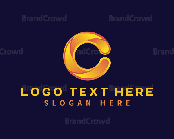Swirl Creative Media Letter C Logo