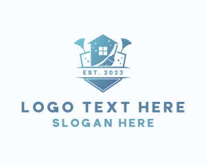 Home - House Broom Cleaning logo design