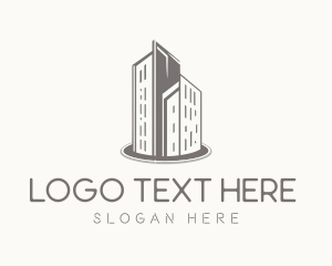 Minimalist - Skyscraper Office Building logo design