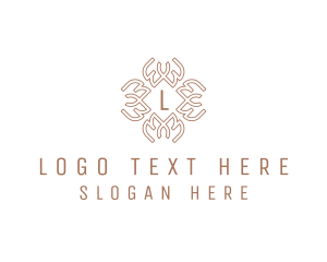 Nordic - Celtic Pattern Wreath logo design