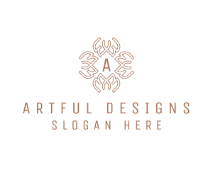 Celtic Pattern Wreath logo design