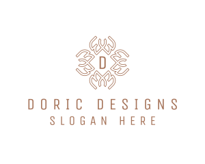 Celtic Pattern Wreath logo design