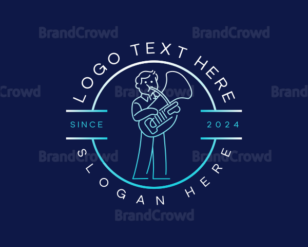 Brass Instrument Musician Logo