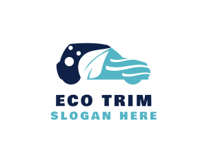 Eco Leaf Car Wash logo design