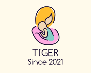 Child - Colorful Mother & Baby logo design