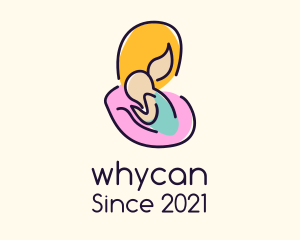 Parenting - Colorful Mother & Baby logo design