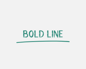 Underline - Handwritten Underline Wordmark logo design