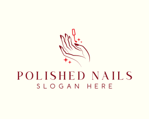 Nail Hand Polish logo design