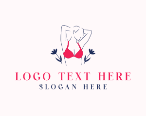 Swimwear - Bikini Bra Lingerie logo design