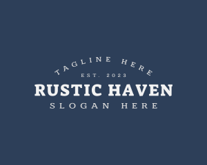  Rustic Masculine Business logo design