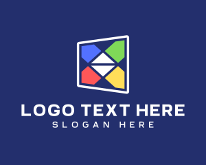 Square - Colorful Geometric Shapes logo design