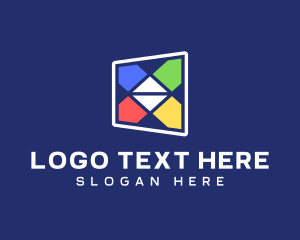 Colorful Geometric Shapes Logo