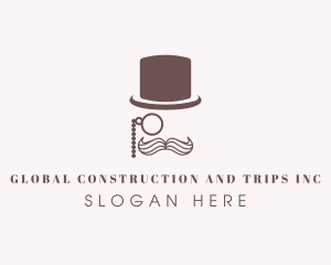 Top Hat Monocle Gentleman Logo