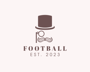 Western - Top Hat Monocle Gentleman logo design