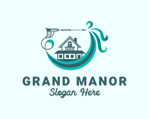Mansion - Mansion House Cleaning logo design