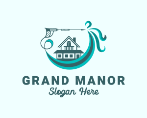 Mansion House Cleaning logo design