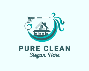 Mansion House Cleaning logo design