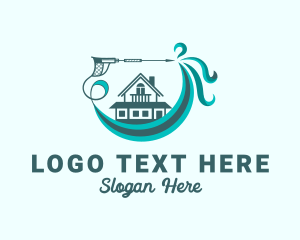 Apartment - Mansion House Cleaning logo design