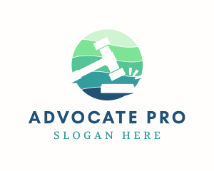 Advocate - Gavel Legal Justice logo design