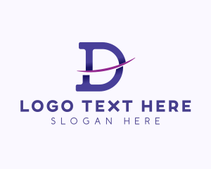 Telecommunications - Creative Digital Letter D logo design