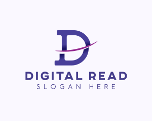 Creative Digital Letter D logo design