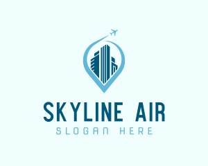 Airline - Cityscape Airline Flight logo design