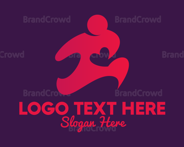 Healthy Heart Runner Logo