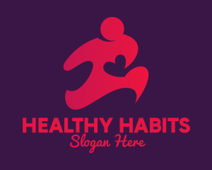 Healthy Heart Runner logo design