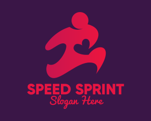 Runner - Healthy Heart Runner logo design