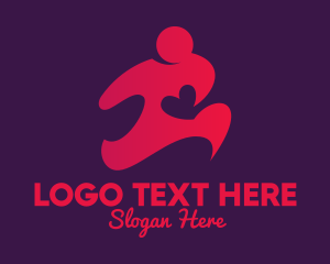 Active - Healthy Heart Runner logo design