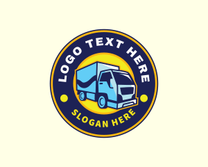 Dump Truck - Delivery Truck Logistics logo design