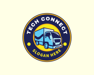 Delivery Truck Logistics Logo