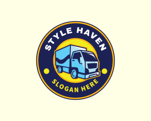 Trailer - Delivery Truck Logistics logo design