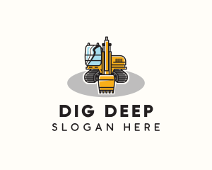 Industrial Excavator Equipment logo design