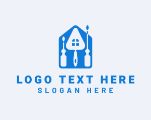 Trowel - House Repair Maintenance logo design