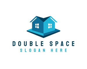 Duplex - House Property Realty logo design