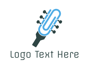 Office - Clip Guitar Instrument logo design