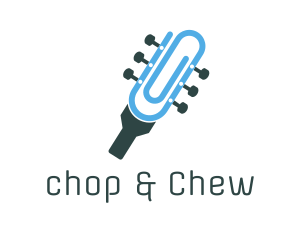 Folk - Clip Guitar Instrument logo design