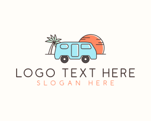 Hike - Camper Van Travel logo design