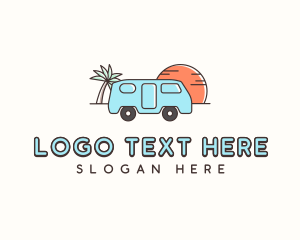 Travel - Camper Van Travel logo design