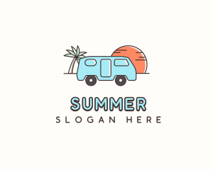 Camper Van Travel logo design