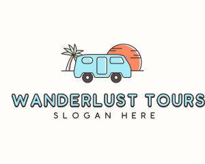 Camper Van Travel logo design