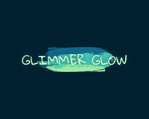 Playful Paint Glow Business logo design