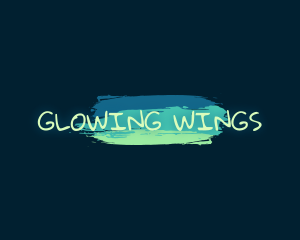 Playful Paint Glow Business logo design